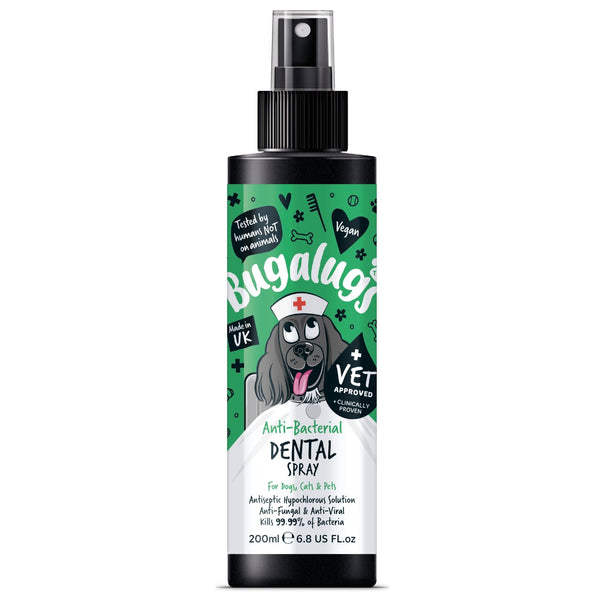 Bugalugs Antibakteriálny ústny sprej pre psy - 200ml - Pupple - Parfém pre psov