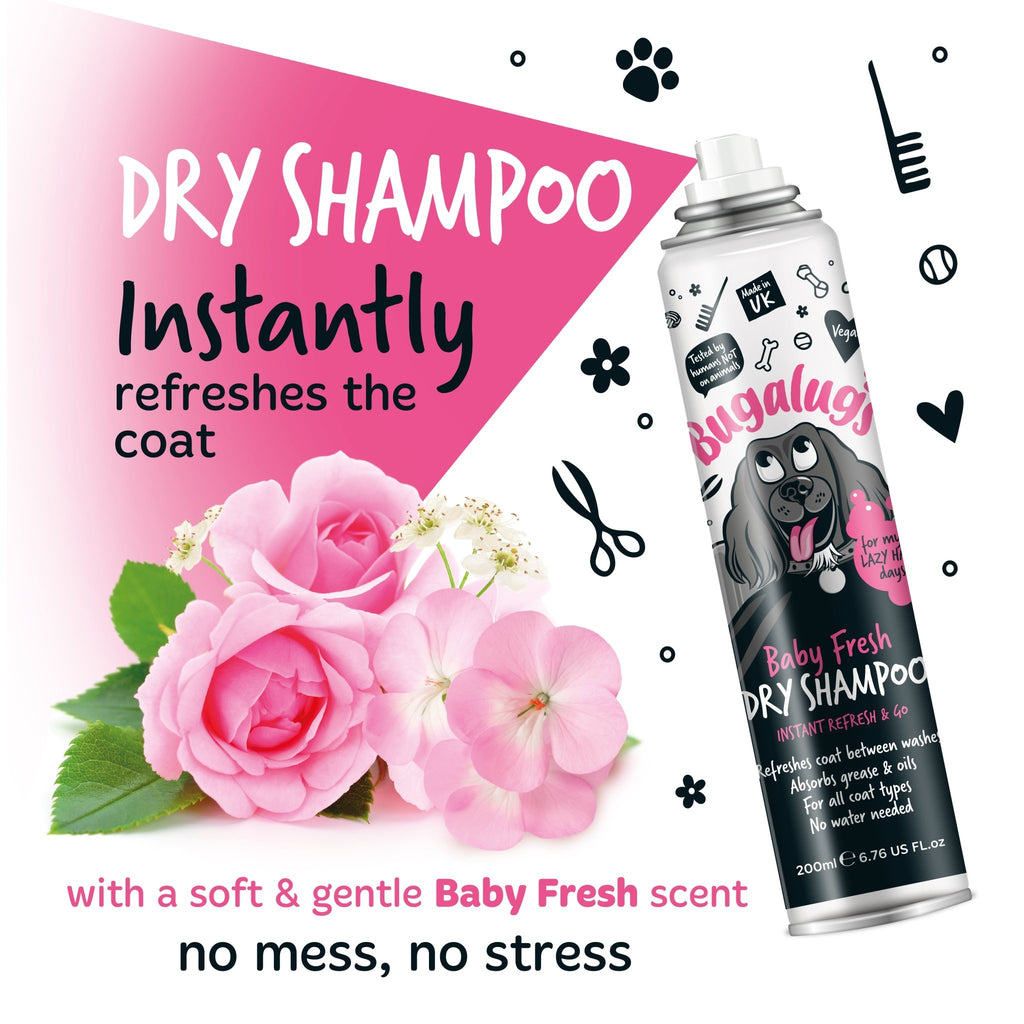 Bugalugs suchý šampón (Baby Fresh) 200ml - pre psy - Pupple -