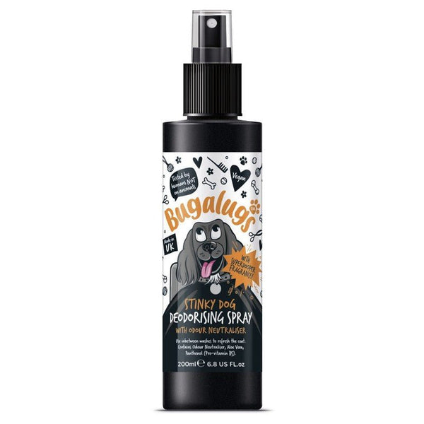 Bugalugs Deodorising Spray (Stinky Dog/ Citrus and Chedarwood) - 200ml - Pupple -