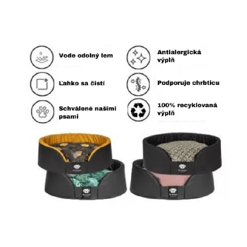 NRDOGS Edged Dog Bed Fun Color - Pupple -